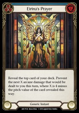 Eirina's Prayer (Blue) [ARC175-R] (Arcane Rising - First) Rainbow Foil