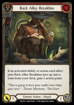 Back Alley Breakline (Red) [ARC176-C] (Arcane Rising - First) Regular