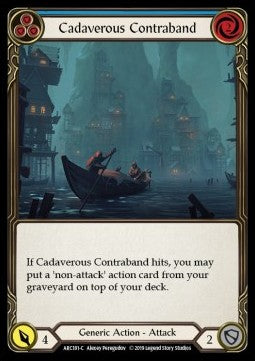 Cadaverous Contraband (Blue) [ARC181-C] (Arcane Rising - First) Rainbow Foil