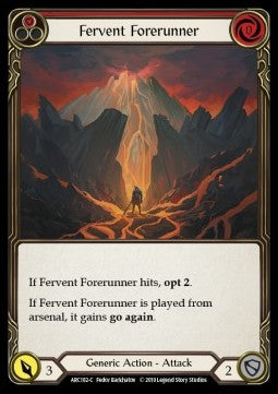Fervent Forerunner (Red) [ARC182-C] (Arcane Rising - First) Rainbow Foil