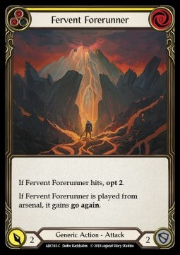 Fervent Forerunner (Yellow) [ARC183-C] (Arcane Rising - First) Rainbow Foil