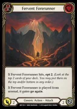Fervent Forerunner (Yellow) [ARC183-C] (Arcane Rising - First) Regular