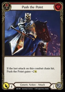 Push the Point (Red) [ARC188-C] (Arcane Rising - First) Rainbow Foil