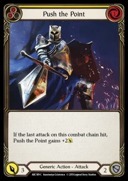 Push the Point (Yellow) [ARC189-C] (Arcane Rising - First) Rainbow Foil