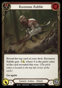 Ravenous Rabble (Red) [ARC191-C] (Arcane Rising - First) Regular