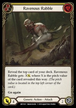 Ravenous Rabble (Yellow) [ARC192-C] (Arcane Rising - First) Regular