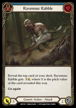 Ravenous Rabble (Blue) [ARC193-C] (Arcane Rising - First) Rainbow Foil