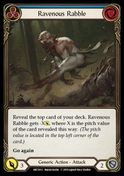 Ravenous Rabble (Blue) [ARC193-C] (Arcane Rising - First) Regular