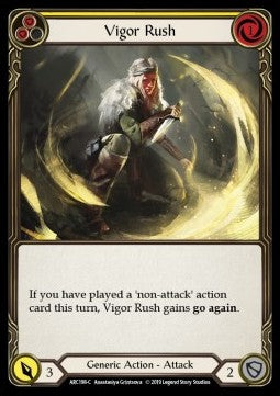Vigor Rush (Yellow) [ARC198-C] (Arcane Rising - First) Regular