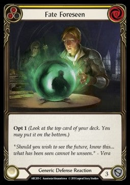 Fate Foreseen (Yellow) [ARC201-C] (Arcane Rising - First) Rainbow Foil