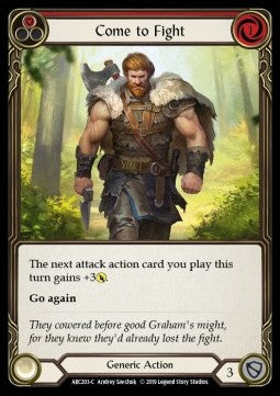 Come to Fight (Red) [ARC203-C] (Arcane Rising - First) Rainbow Foil