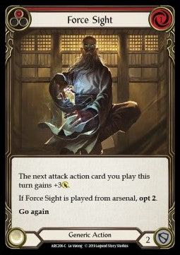 Force Sight (Red) [ARC206-C] (Arcane Rising - First) Rainbow Foil