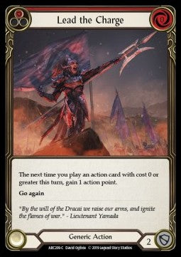 Lead the Charge (Red) [ARC209-C] (Arcane Rising - First) Rainbow Foil