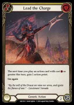 Lead the Charge (Yellow) [ARC210-C] (Arcane Rising - First) Rainbow Foil
