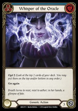 Whisper of the Oracle (Blue) [ARC217-C] (Arcane Rising - First) Rainbow Foil