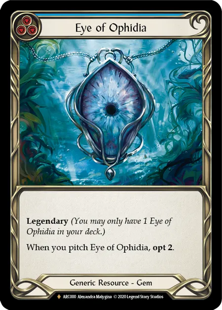 Eye of Ophidia [ARC000] (Arcane Rising - Unlimited) Rainbow Foil