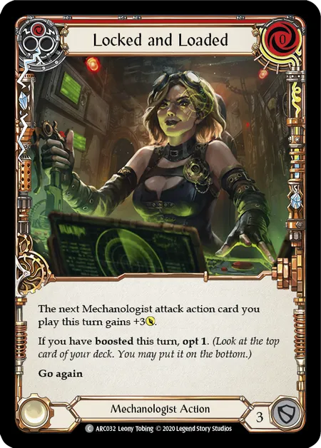 Locked and Loaded (Red) [ARC032] (Arcane Rising - Unlimited) Rainbow Foil