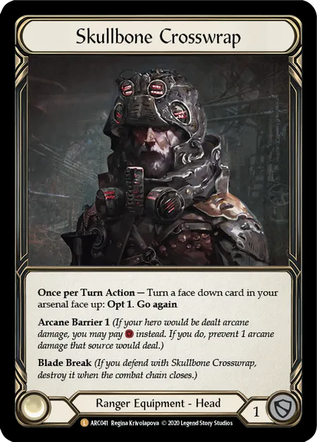 Skullbone Crosswrap [ARC041] (Arcane Rising - Unlimited) Rainbow Foil