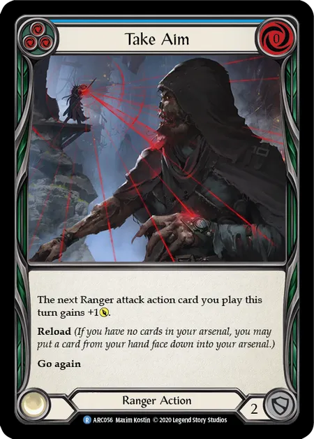 Take Aim (Blue) [ARC056] (Arcane Rising - Unlimited) Rainbow Foil