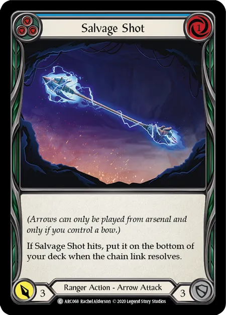 Salvage Shot (Blue) [ARC068] (Arcane Rising - Unlimited) Rainbow Foil