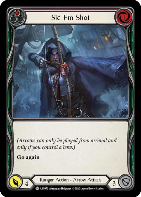 Sic 'Em Shot (Red) [ARC072] (Arcane Rising - Unlimited) Rainbow Foil