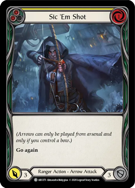 Sic 'Em Shot (Yellow) [ARC073] (Arcane Rising - Unlimited) Regular