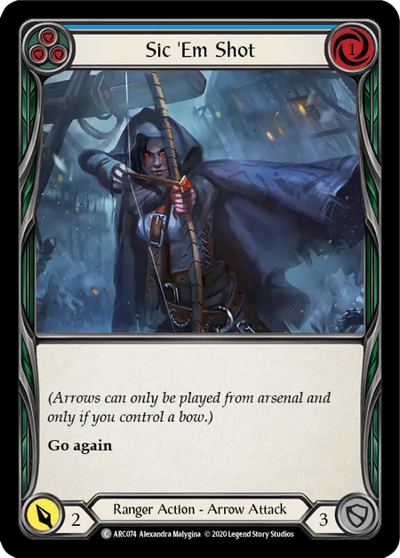 Sic 'Em Shot (Blue) [ARC074] (Arcane Rising - Unlimited) Regular