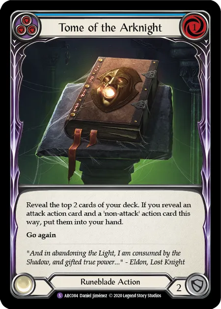 Tome of the Arknight [ARC084] (Arcane Rising - Unlimited) Rainbow Foil