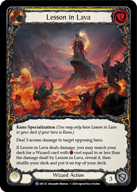 Lesson in Lava [ARC121] (Arcane Rising - Unlimited) Rainbow Foil