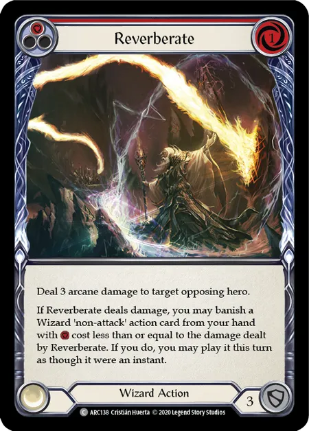 Reverberate (Red) [ARC138] (Arcane Rising - Unlimited) Rainbow Foil