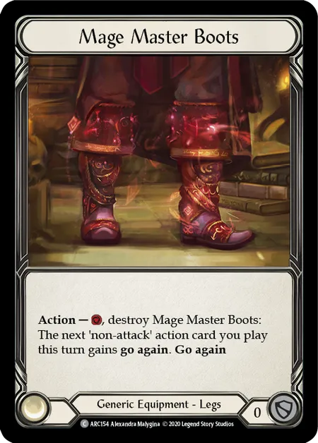 Mage Master Boots [ARC154] (Arcane Rising - Unlimited) Rainbow Foil