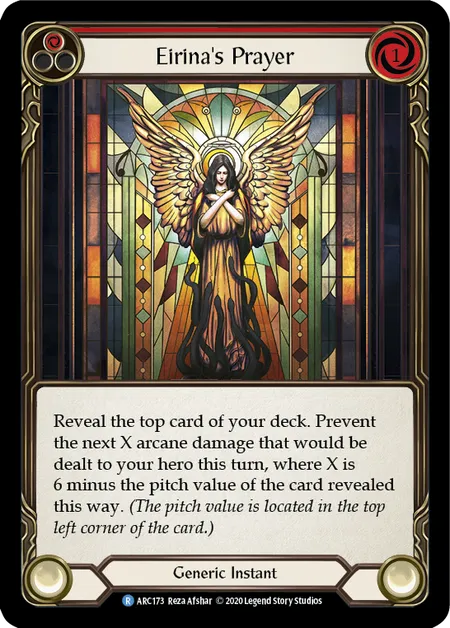 Eirina's Prayer (Red) [ARC173] (Arcane Rising - Unlimited) Rainbow Foil