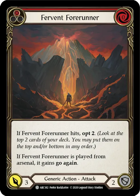 Fervent Forerunner (Red) [ARC182] (Arcane Rising - Unlimited) Rainbow Foil