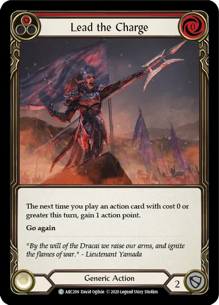 Lead the Charge (Red) [ARC209] (Arcane Rising - Unlimited) Rainbow Foil