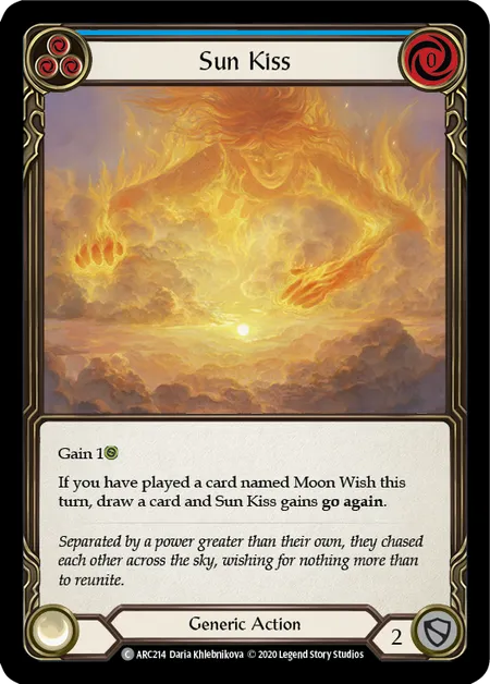 Sun Kiss  (Blue) [ARC214] (Arcane Rising - Unlimited) Rainbow Foil