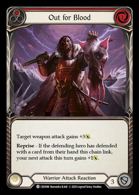Out for Blood (Red) [CRU088] (Crucible of War - First) Rainbow Foil