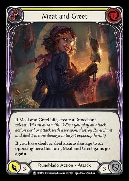 Meat and Greet (Yellow) [CRU152] (Crucible of War - First) Rainbow Foil