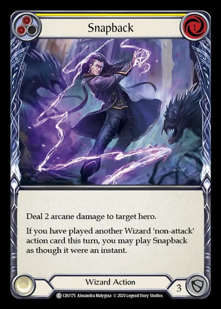 Snapback (Yellow) [CRU175] (Crucible of War - First) Rainbow Foil