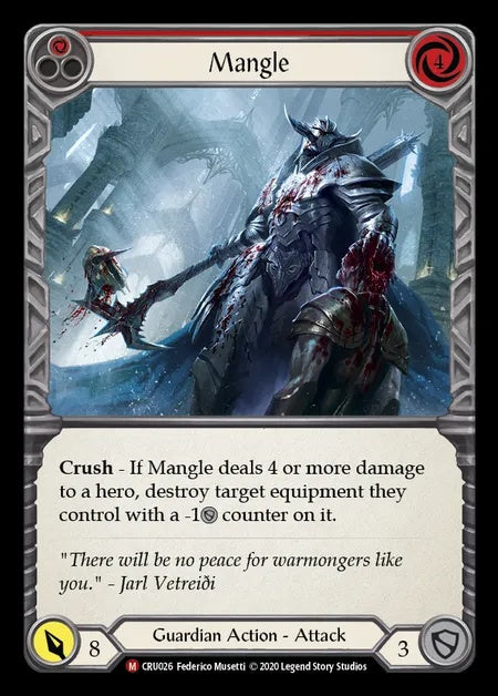 Mangle [CRU026] (Crucible of War - First) Rainbow Foil