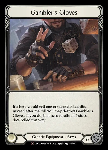 Gambler's Gloves [CRU179] (Crucible of War - First) Cold Foil