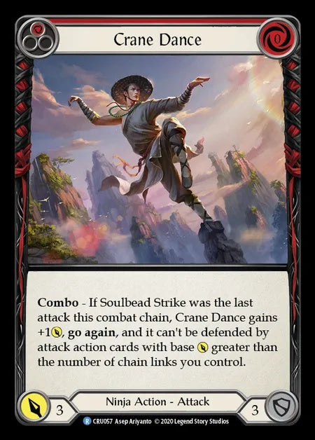 Crane Dance (Red) [CRU057] (Crucible of War - First) Rainbow Foil