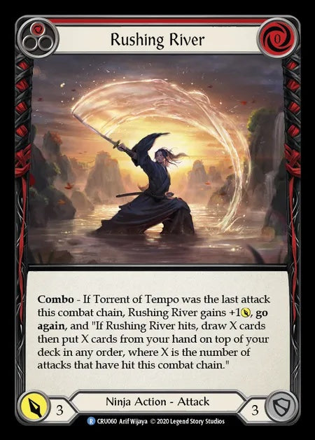 Rushing River (Red) [CRU060] (Crucible of War - First) Rainbow Foil