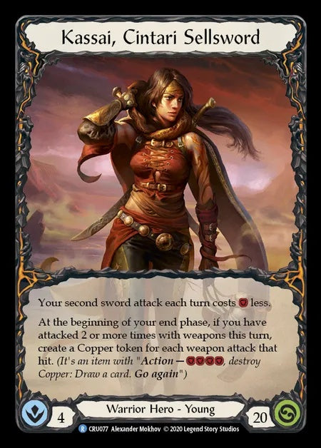 Kassai, Cintari Sellsword [CRU077] (Crucible of War - First) Rainbow Foil