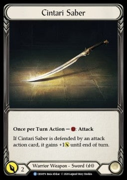 Cintari Saber [CRU079] (Crucible of War - First) Cold Foil
