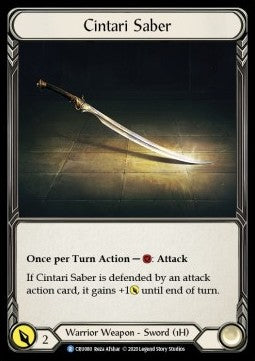 Cintari Saber [CRU080] (Crucible of War - First) Regular