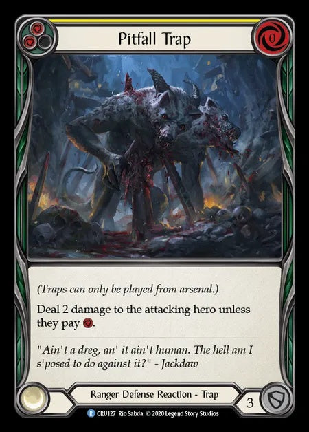 Pitfall Trap [CRU127] (Crucible of War - First) Rainbow Foil