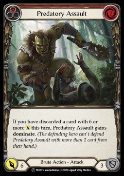 Predatory Assault (Red) [CRU013] (Crucible of War - Unlimited) Rainbow Foil