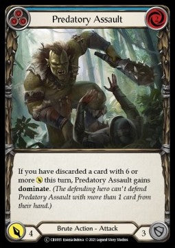 Predatory Assault (Blue) [CRU015] (Crucible of War - Unlimited) Regular