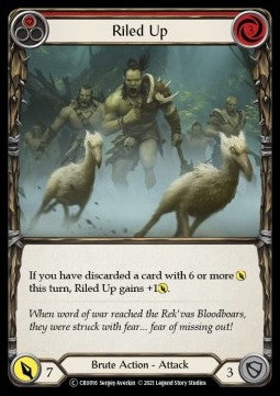 Riled Up (Red) [CRU016] (Crucible of War - Unlimited) Regular