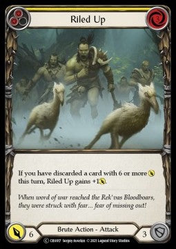 Riled Up (Yellow) [CRU017] (Crucible of War - Unlimited) Regular